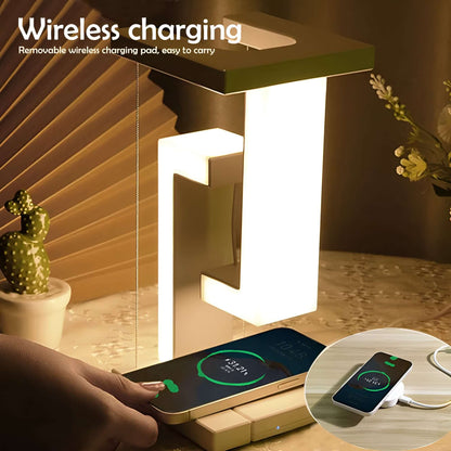 auraglow glravity 1 desk lamp with wireless charging feature