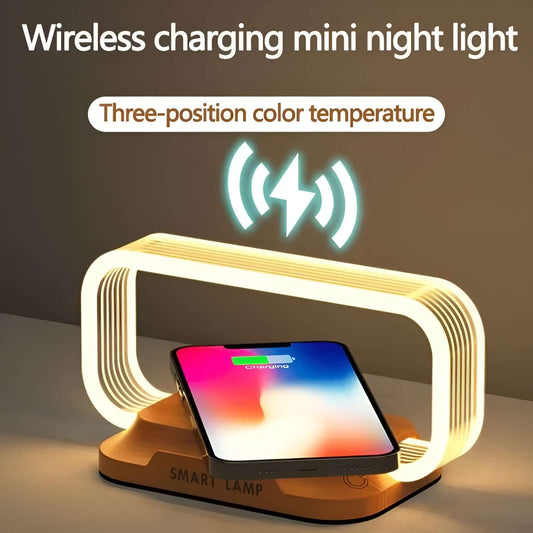 auraglow smart lamp 3in1 charger, phone holder and bed light